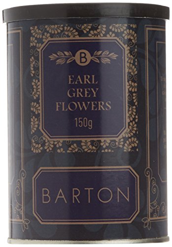 Barton Earl Grey Flowers - Hojas partidas de Té negro, 150 gr