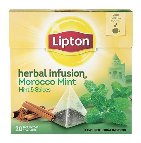 Lipton Pyramids Morroco Mint & Spicies Infusión, 20 bolsas de té - 12 unidade