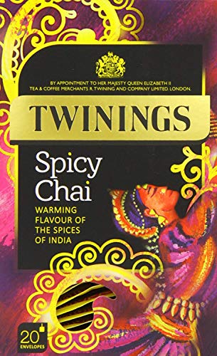Twinings Spicy Chai 20 bolsitas de té (Paquete de 4, un Total de 80 bolsitas de té)