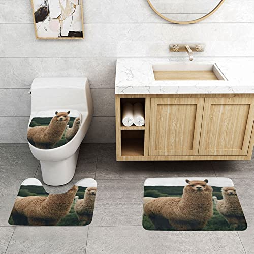 Bath Mat Set Toilet 3-Piece...