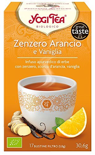 Yogi Tea - Infusión Ayurvédica de Hierbas con Jengibre, Cáscara de Naranja y Vainilla - 17 Bolsitas, 30,6g